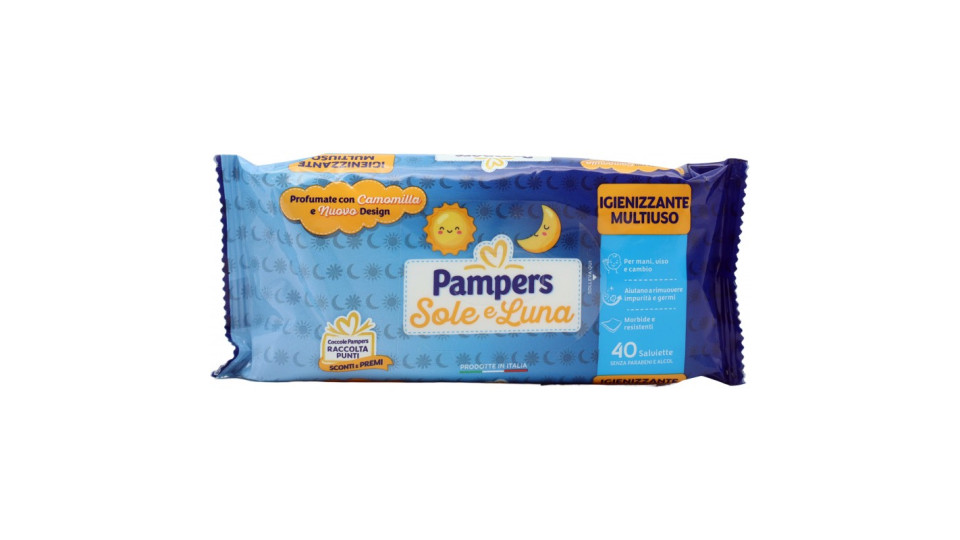 Pampers Sole e Luna Salviette camomilla pz.40