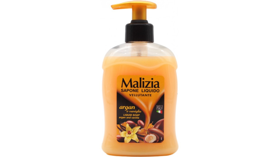 Malizia sapone liquido argan e vaniglia ml.300