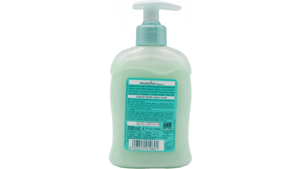 Malizia Sapone Liquido muschio bianco ml.300
