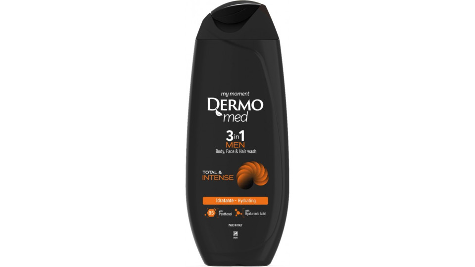 Dermomed men doccia 3in1 intense ml.250