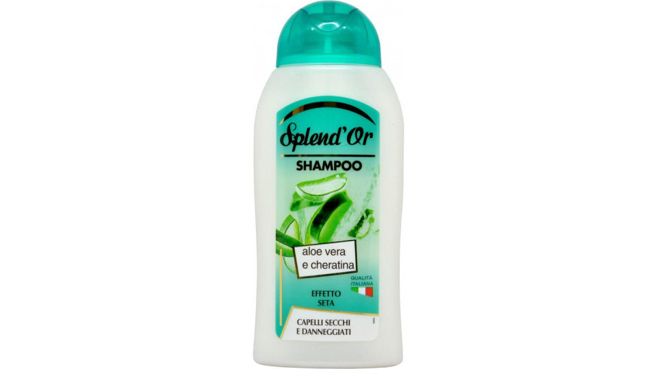 Splend'Or Shampoo aloe vera e cheratina Capelli Secchi e...