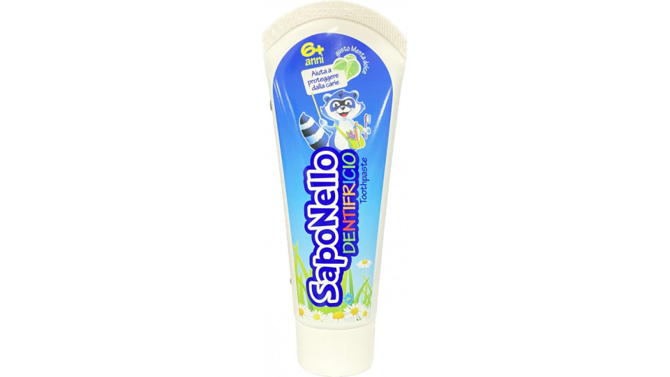 SapoNello Dentifricio Menta dolce 6+ anni 75 ml.