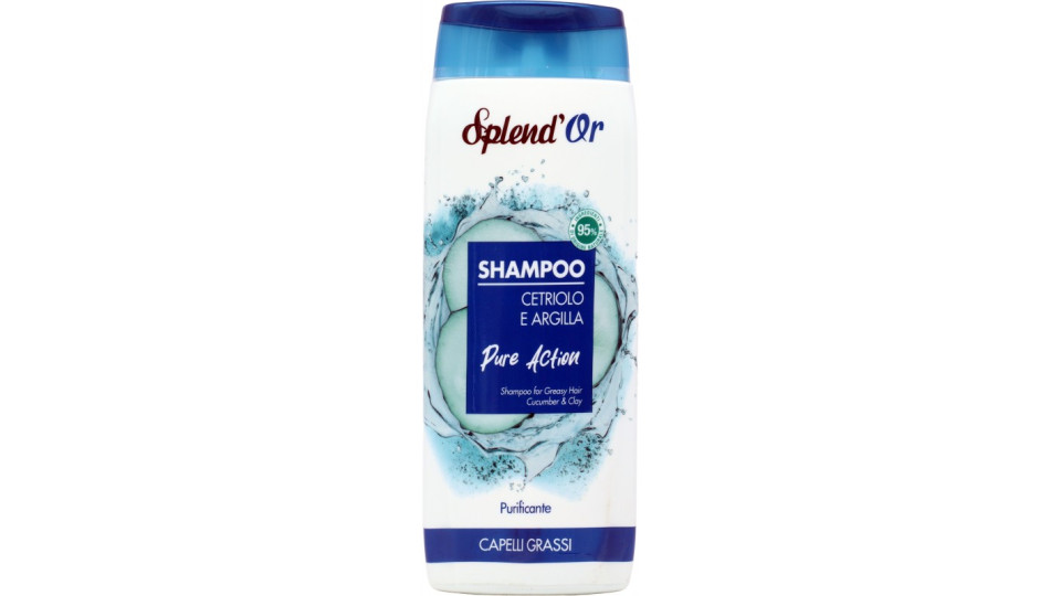 Splend'Or Shampoo Cetriolo e Argilla Pure Action...