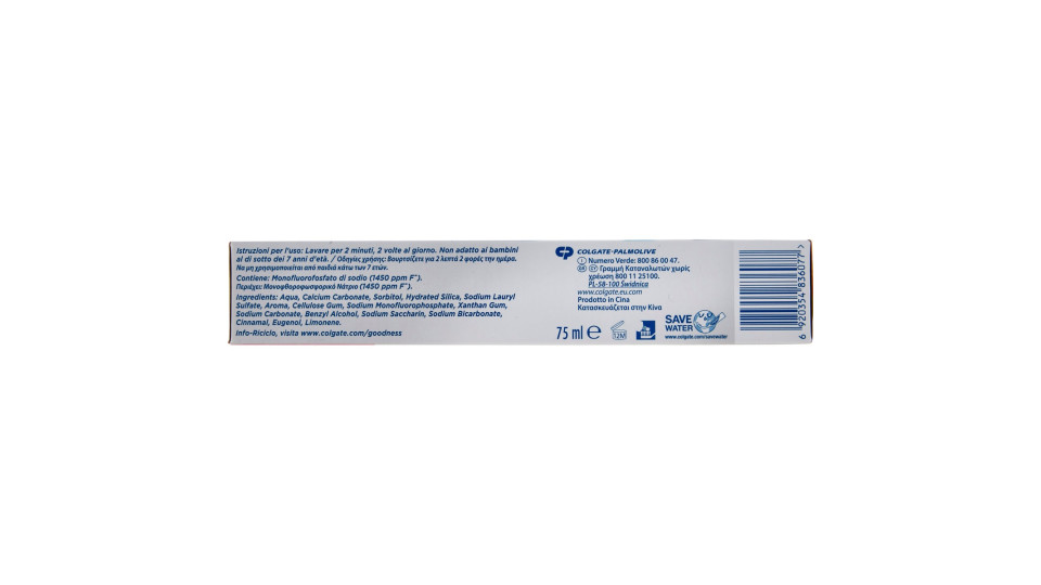 Colgate dentifricio sbiancante White Teeth Baking Soda 75 ml