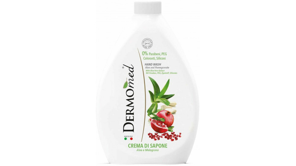 Dermomed crema sapone aloe e melograno ml.600