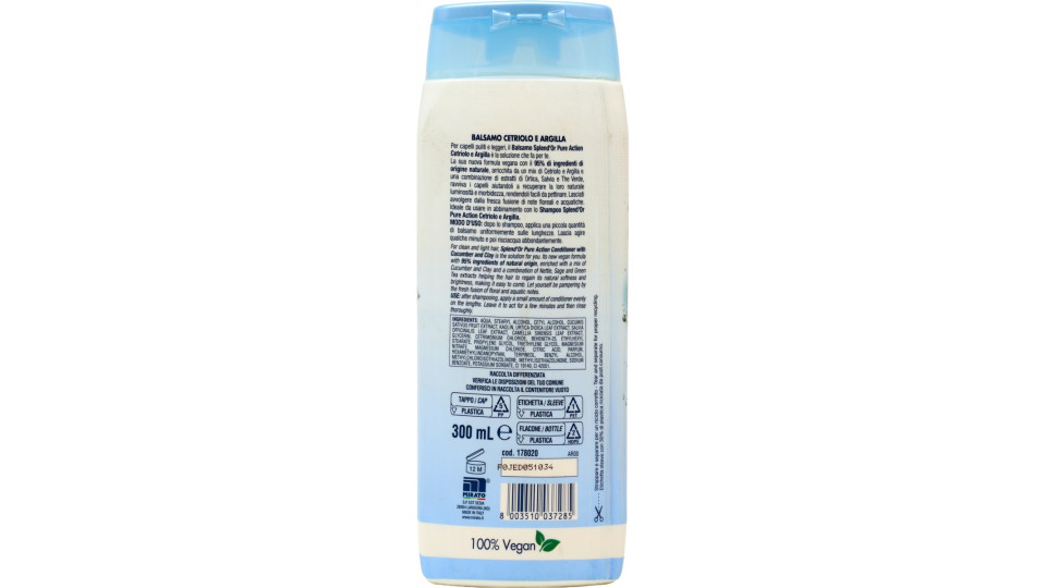 Splend'Or Balsamo Cetriolo e Argilla Pure Action...
