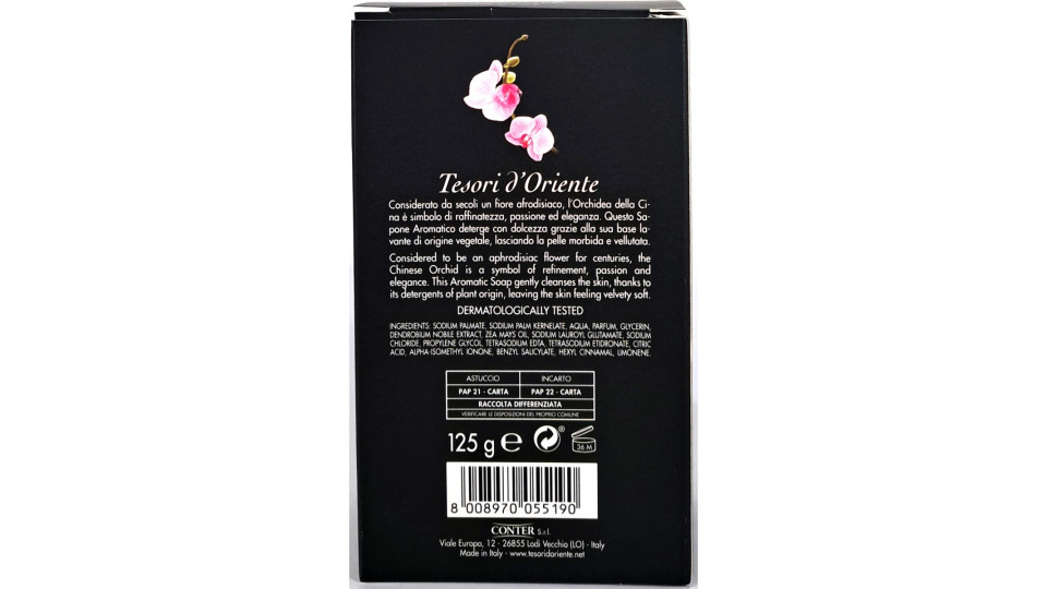 Tesori d'Oriente saponetta orchidea gr.125