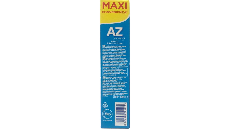 AZ dentrifricio multi protezione tartaro ml.75+10