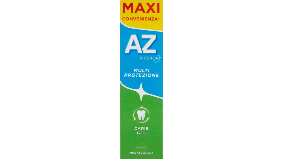AZ Dentifricio Multi Protezione Carie Gel Menta Fresca 75 ml +...