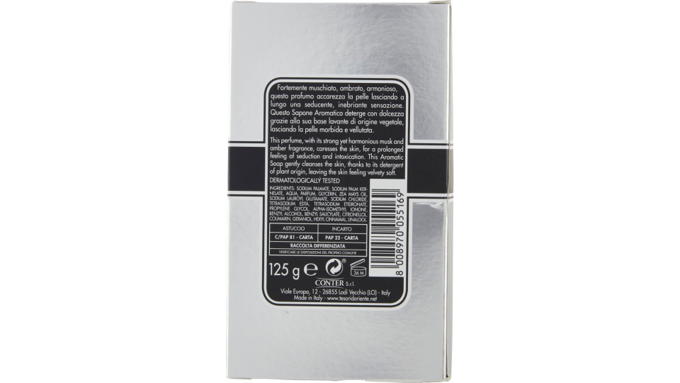 Tesori d'Oriente Muschio Bianco Sapone Aromatico 125 g