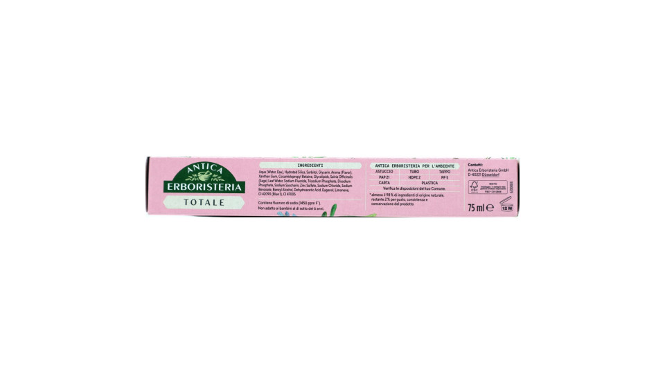 Antica Erboristeria Dentifricio Totale Salvia e Chiodi di...