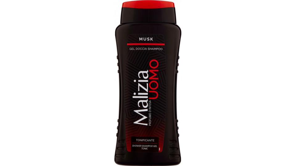 Malizia Uomo Musk Gel Doccia Shampoo 250 mL.