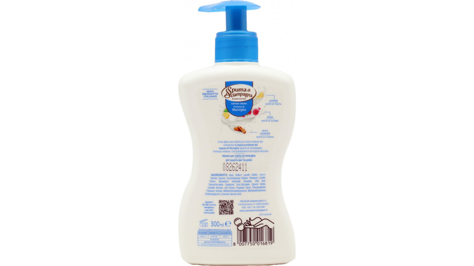 Spuma di Sciampagna Benessere Marsiglia Sapone Crema 300 ml