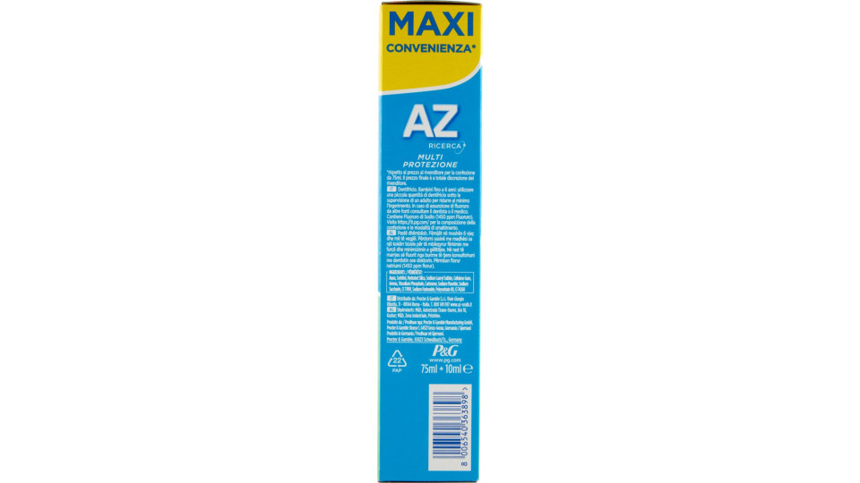AZ Dentifricio Multi Protezione - Protezione Famiglia Menta...