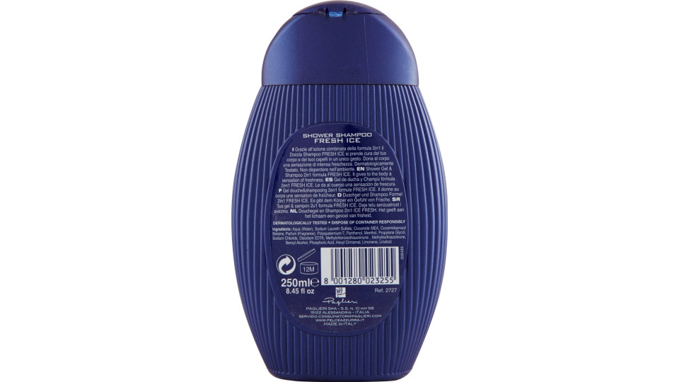 Felce azz. doccia uomo energize - ml.250