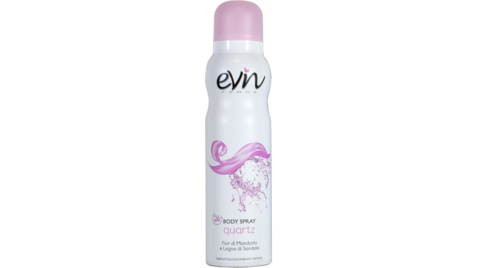 Evian deodorante spray femme quartz ml.150