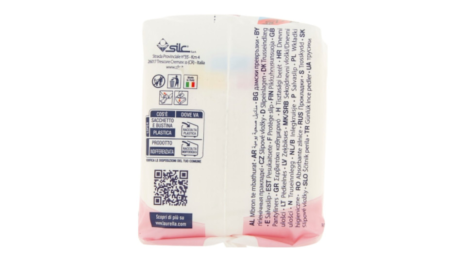 Laurella bio cotone protezione slip ripiegati pz.20