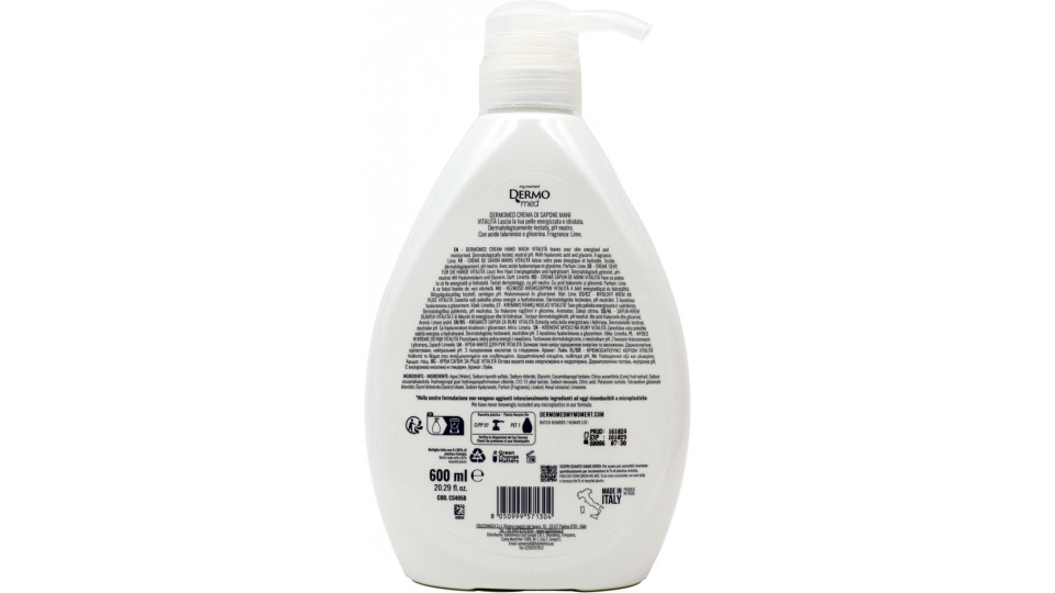 Dermomed crema sap vitalita' lime ml.600