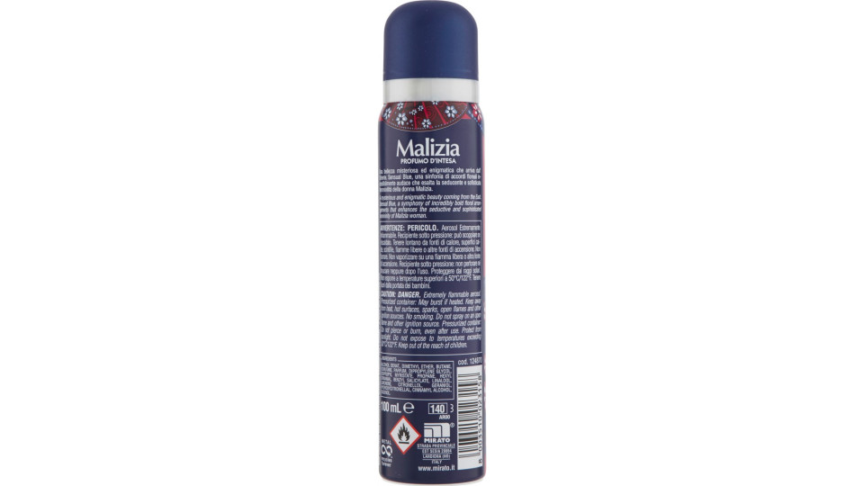 Malizia deo blue spray - ml.100