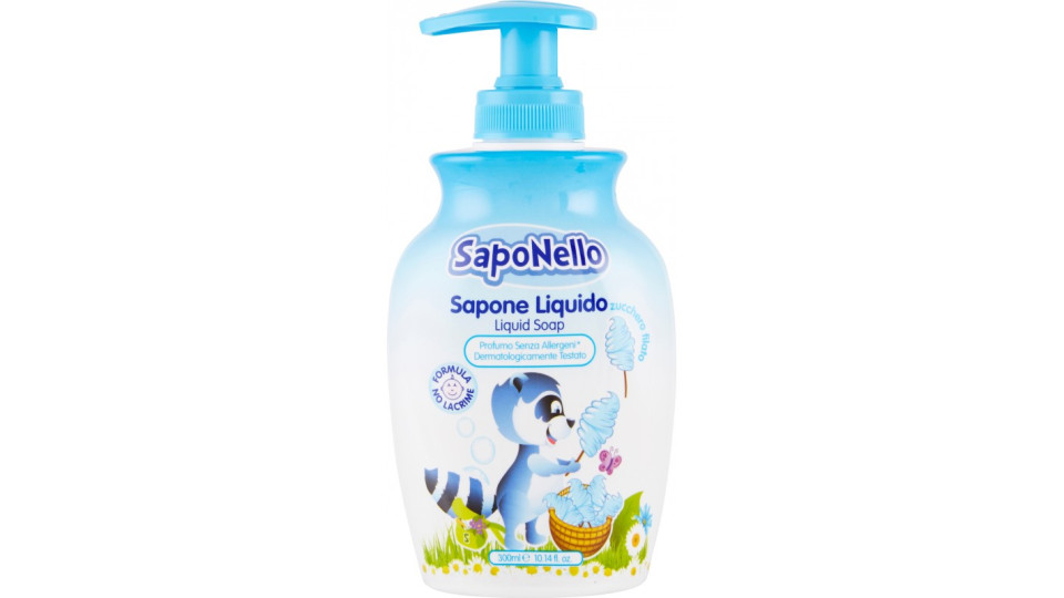 SapoNello Sapone Liquido zucchero filato 300 ml.