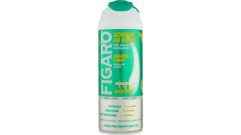 Figaro Uomo Schiuma da Barba Mentolo 400 ml.