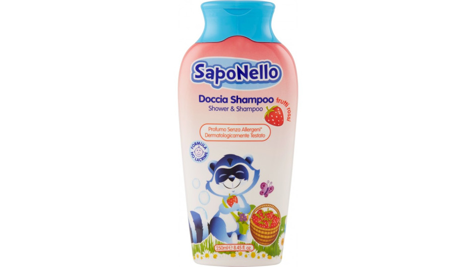 SapoNello Doccia Shampoo frutti rossi 250 ml.