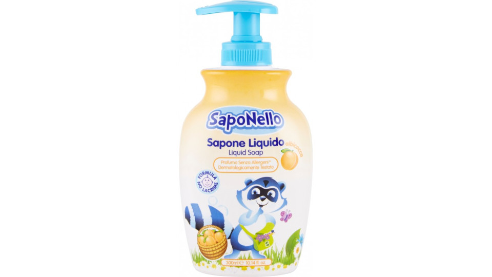 SapoNello Sapone Liquido albicocca 300 ml.