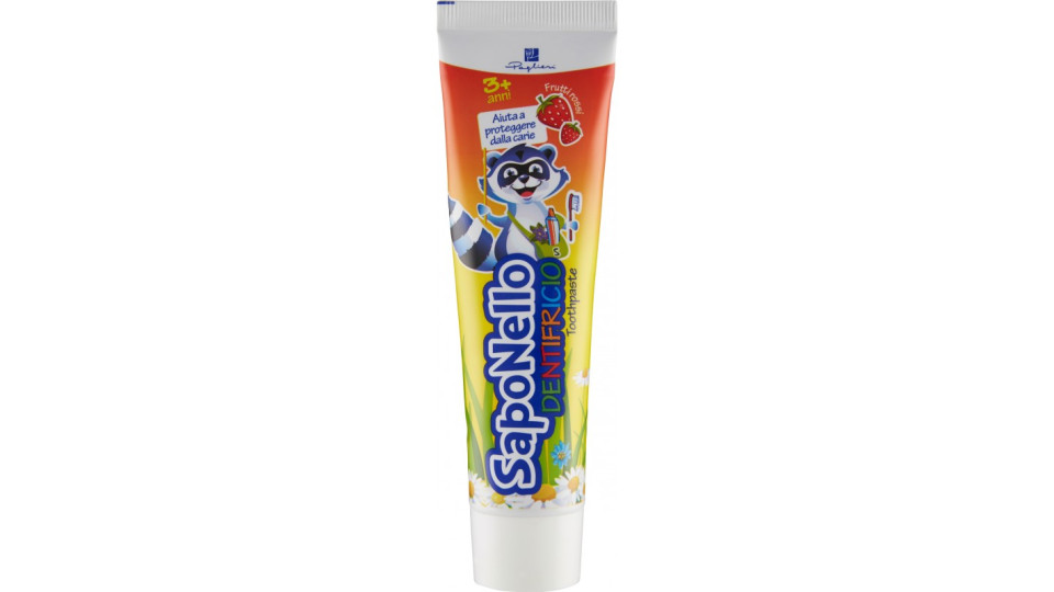 SapoNello Dentifricio Frutti rossi 3+ anni 75 ml.