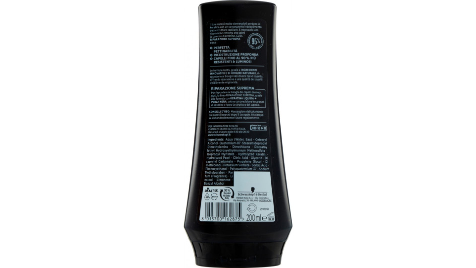 Gliss Hair Repair Riparazione Suprema Balsamo Riparatore 200 ml