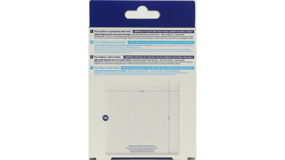 Hansaplast compres. sterile 7.5x7.5cm x10