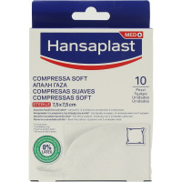 Hansaplast compres. sterile 7.5x7.5cm x10