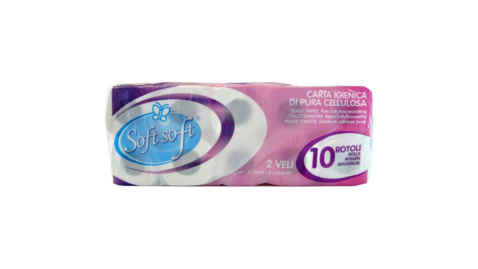 Soft Soft carta igienica 2 veli 10 rotoli