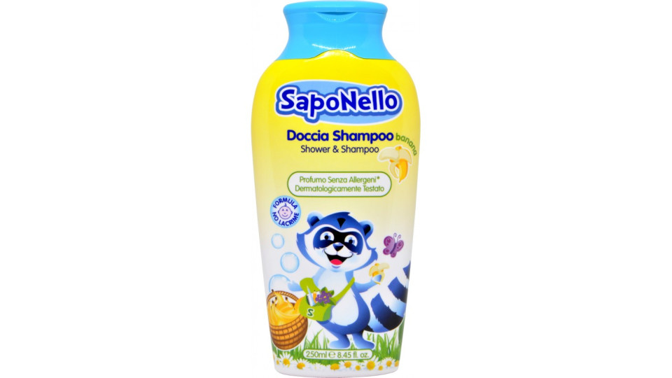 SapoNello Doccia Shampoo delicato banana 250 ml.