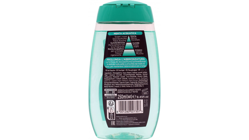 Felce Azzurra Bronze Menta Docciaschiuma 250 ml
