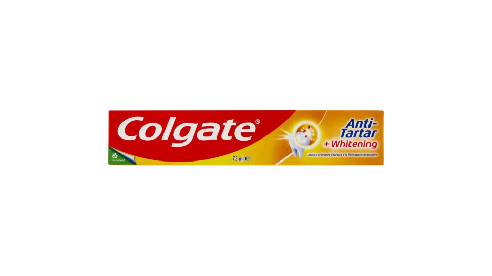 Colgate dentifricio sbiancante Antitartaro + Whitening 75 ml