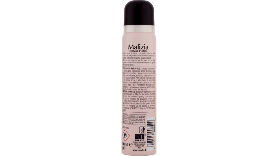 Malizia Secret Musk Seduction Parfum Deodorant 100 mL