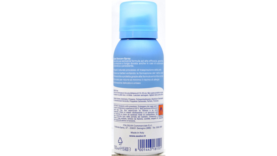 Sauber deocare ipoallergenico spray - ml.100