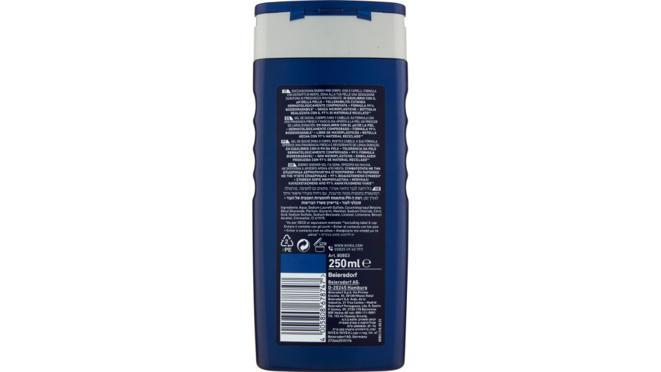 Nivea Men energy 24H Fresh Effect Shower Gel 250 ml