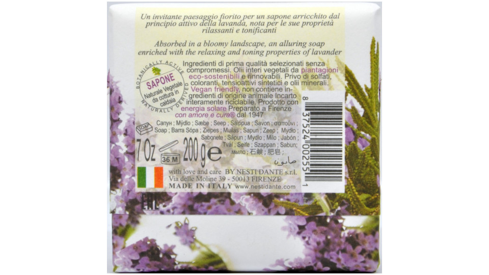 Nesti sapone marsiglia toscano lavanda gr.200