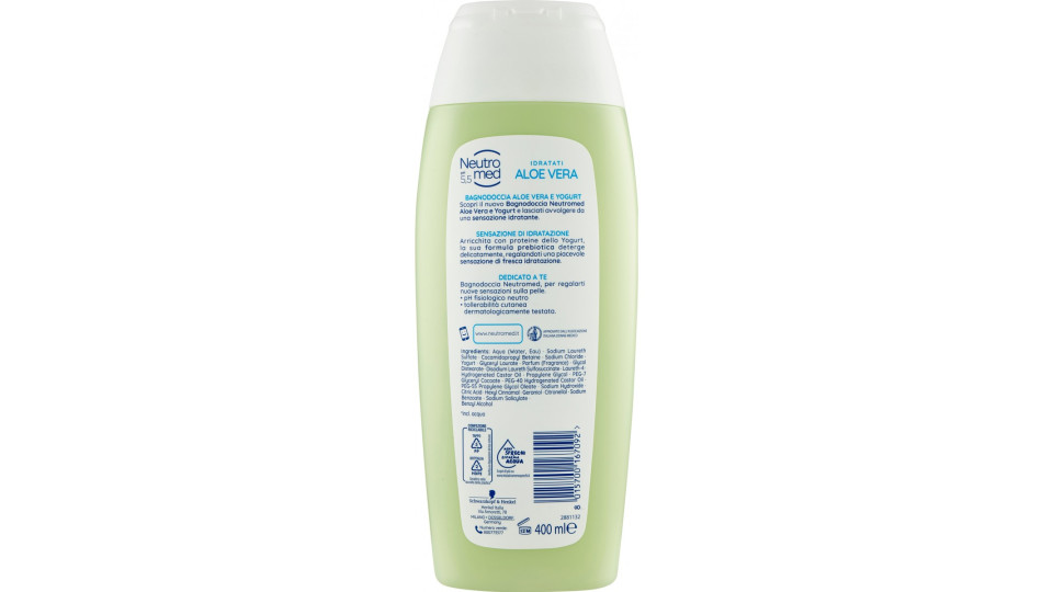 Neutromed pH 5,5 Idratati Aloe Vera Bagnodoccia 400 ml