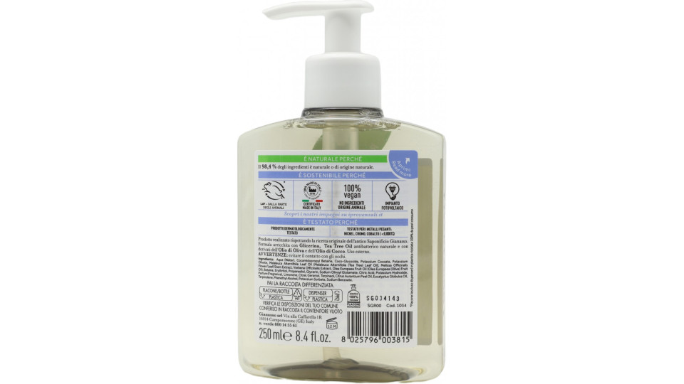I Provenzali Puro Sapone Liquido Marsiglia con Glicerina 250 ml