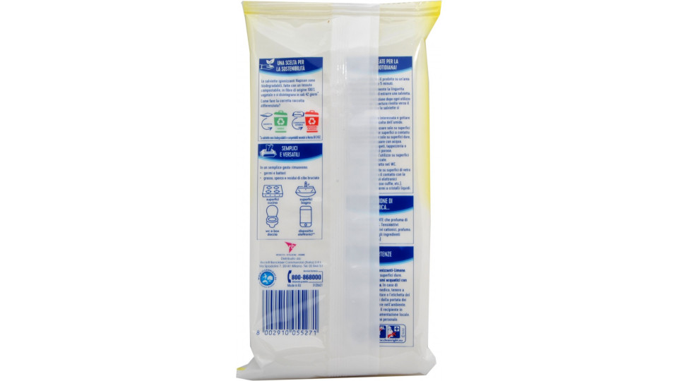 Napisan Salviette Igienizzanti Limone Biodegradabili 40 pz.