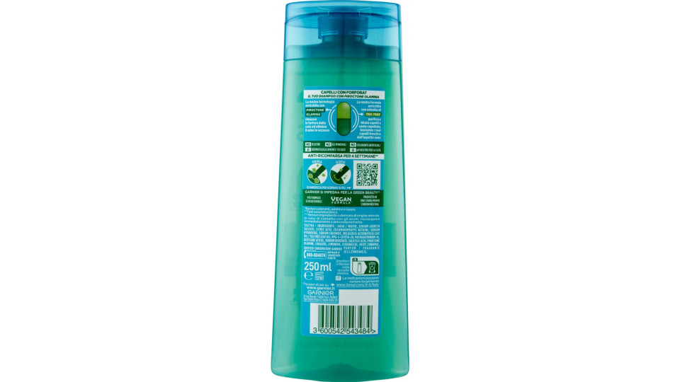Garnier Fructis Shampoo Antiforfora reoxygen, per capelli...