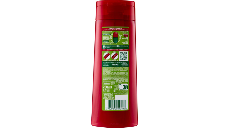 Garnier Fructis Shampoo Color Resist, shampoo ravvivante per...