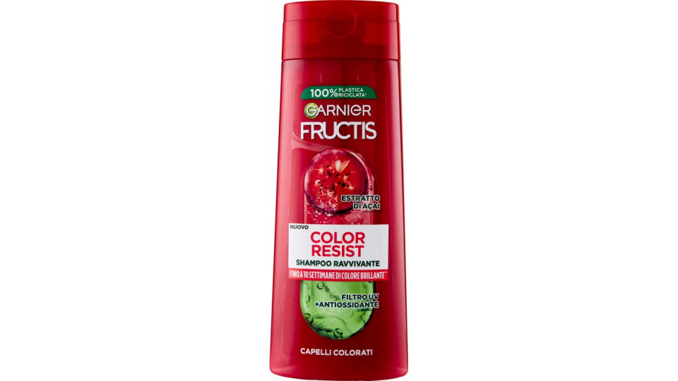 Garnier Fructis Shampoo Color Resist, shampoo ravvivante per...