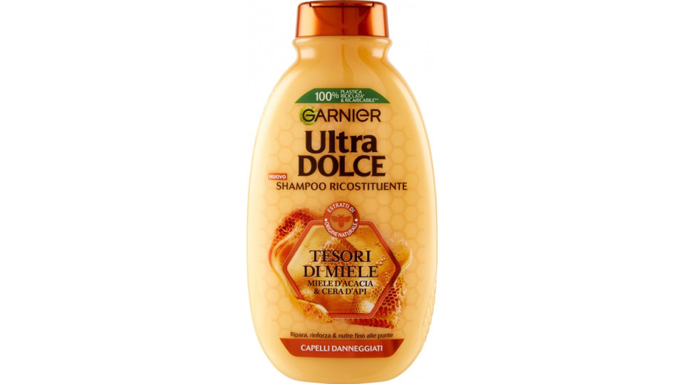 Garnier Ultra Dolce Shampoo Tesori di Miele, con Pappa Reale e...