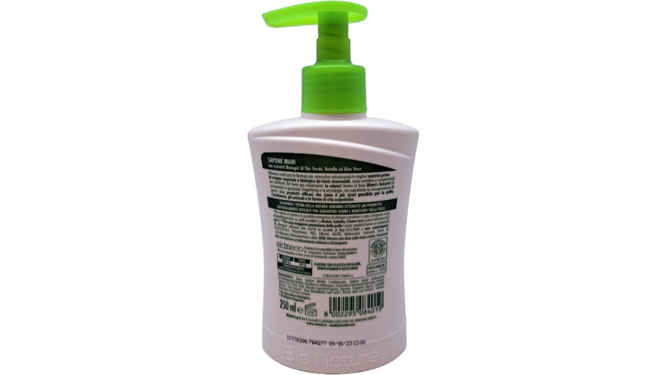 winni's sapone mani naturel te'verde ml.250