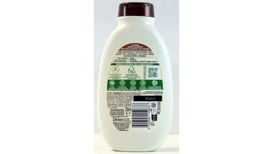 Garnier Shampoo Ultra Dolce Latte di Cocco e Macadamia,...