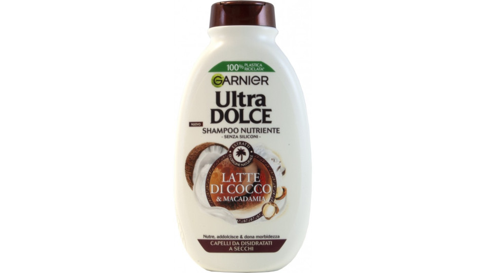 Garnier Shampoo Ultra Dolce Latte di Cocco e Macadamia,...
