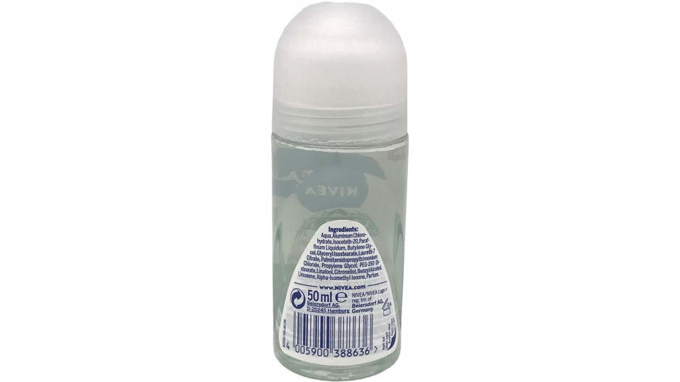 Nivea deo roll-on black/white pure - ml.50